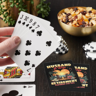 Ehepartner im Ruhestand Spielkarten