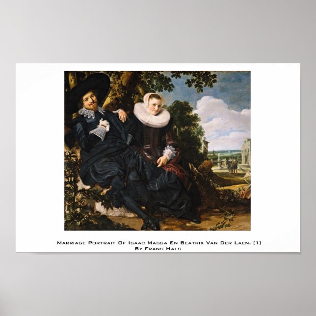 Eheportrait von Isaac Massa Poster (Vorne)