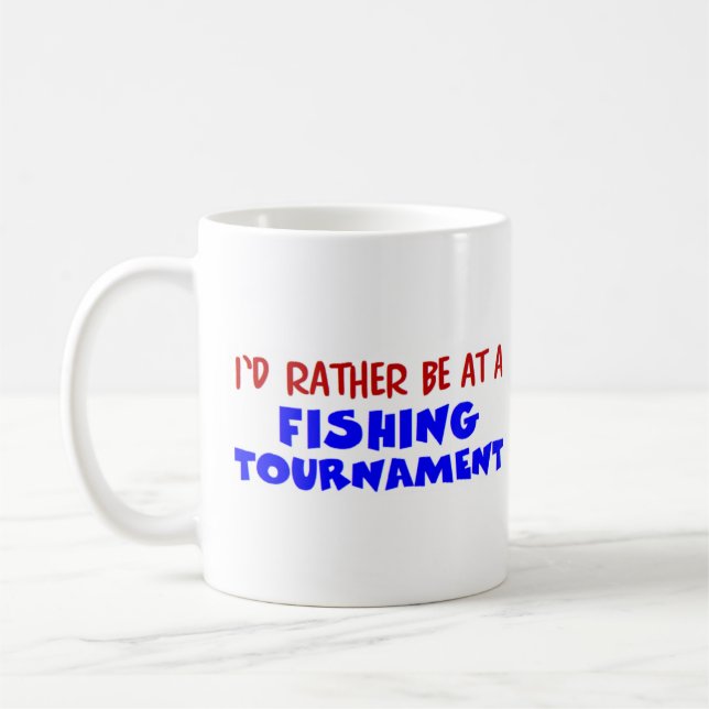 eher an einem Angelturnier teilnehmen Kaffeetasse (Links)