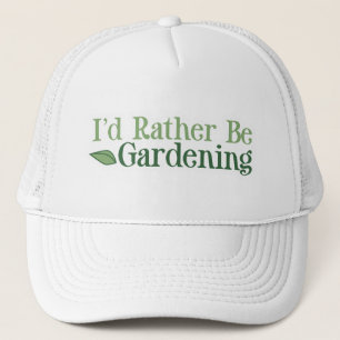 Eher arbeitet im Garten (Blatt) Truckerkappe