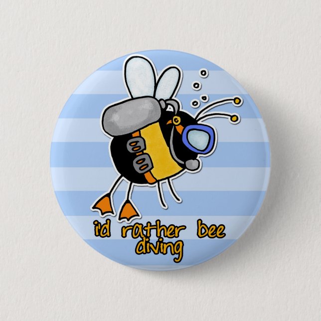 eher Bienentauchen Button (Vorderseite)