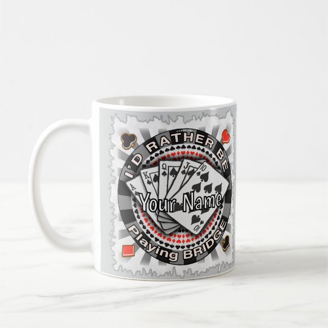 Eher Bridge spielen Kaffeetasse (Links)