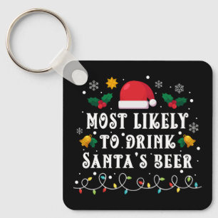 Eher dazu geneigt, das Bier des Weihnachtsmanns zu Schlüsselanhänger