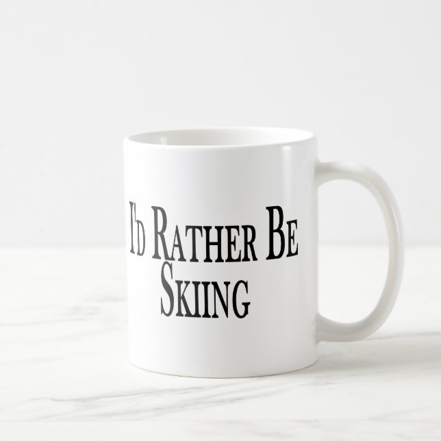 Eher fährt Ski Kaffeetasse (Rechts)