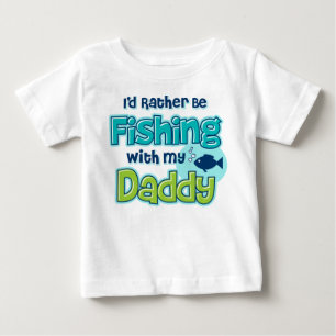 Eher fischt Vater Baby T-shirt