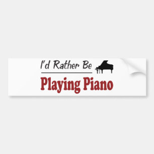 Eher spielt Klavier Autoaufkleber