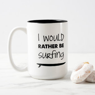 Eher surft Kaffee-Tasse Zweifarbige Tasse