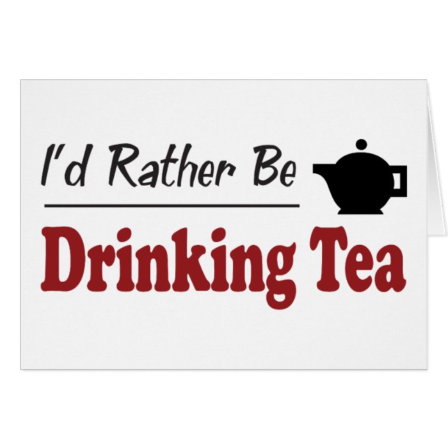 Eher trinkt Tee (Vorderseite (Horizontal))