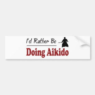 Eher tut Aikido Autoaufkleber