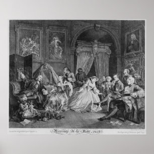 Eheschließung a la Mode, Plate IV, Die Toilette, 1 Poster