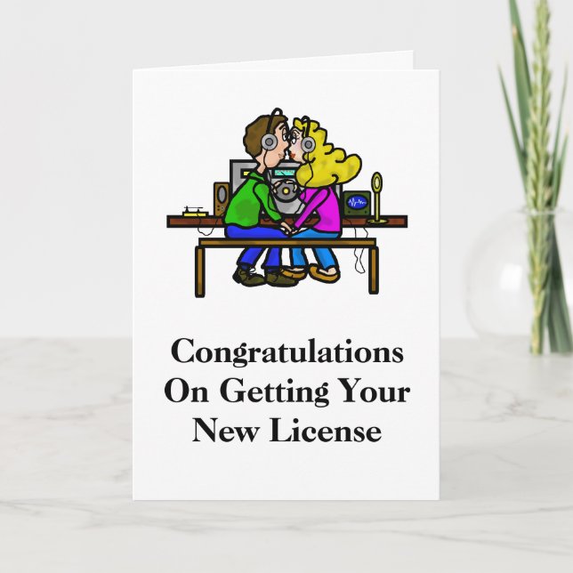 Eheschließung oder Hochzeitskarte von Ham Radio Karte (Vorderseite)