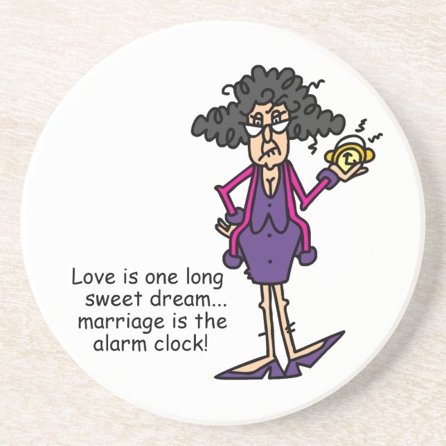 Eheschließung Rude Awakening Sandstein Untersetzer (Vorne)