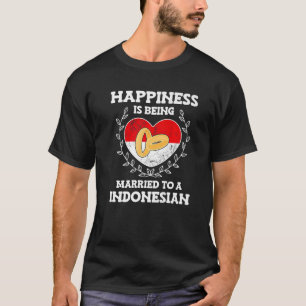 Eheschließungsjubiläum Verheiratet einer indonesis T-Shirt