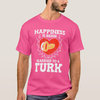 Eheschließungsjubiläum Verheiratet zu einer türkis T-Shirt