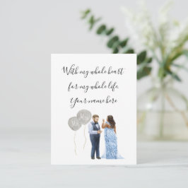 Eheschließungskarte Begleitkarte