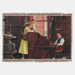 Eheschließungslizenz von Norman Rockwell Decke