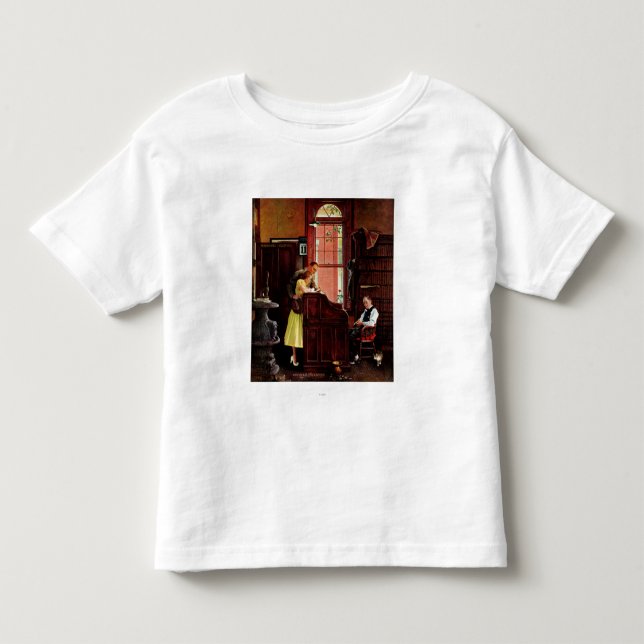 Eheschließungslizenz von Norman Rockwell Kleinkind T-shirt (Vorderseite)