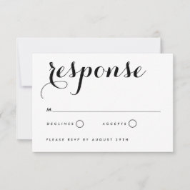 Ehetyppografie für die Einladung zur RSVP-Karte