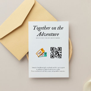 Ehewesen Honeymoon Fund Qr Code Geschenk Einladung