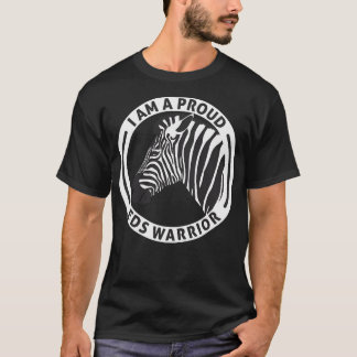 Ehlers-Danlos-Bewusstsein Stolz EDS Krieger Zebra T-Shirt