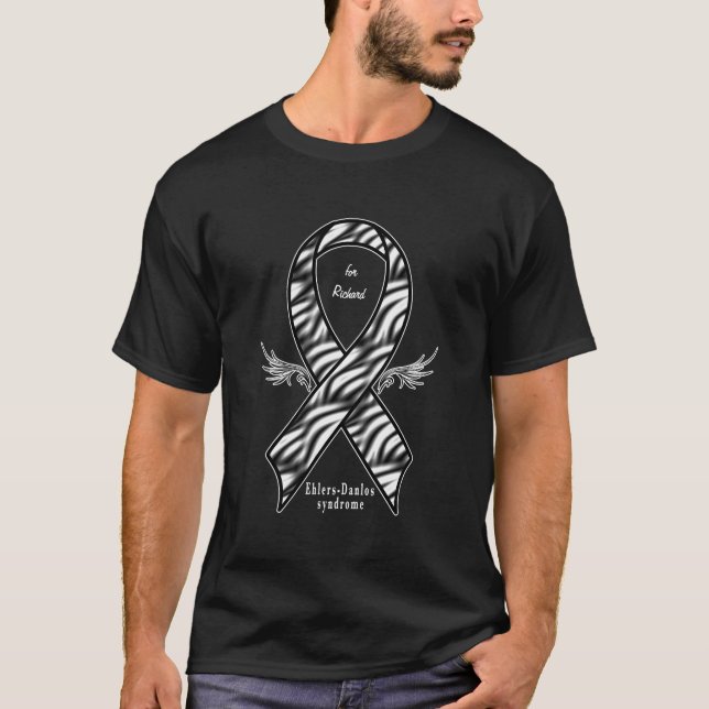 Ehlers-Danlos, EDS, Band-Namenskundengerechtes T-Shirt (Vorderseite)