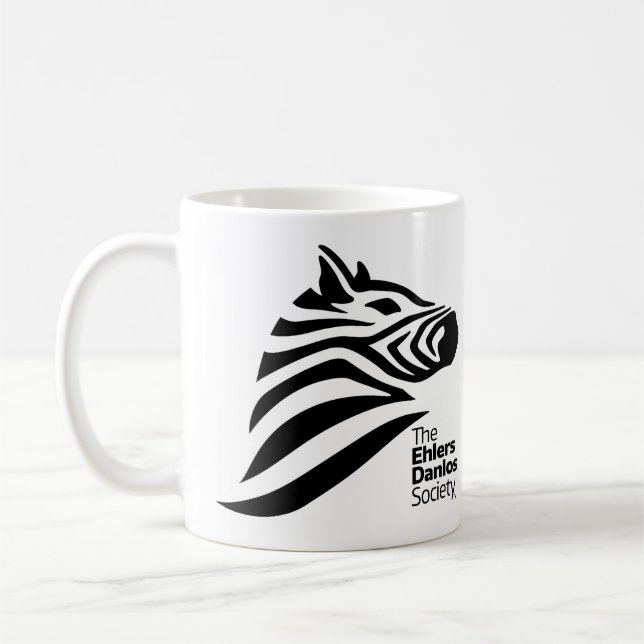 Ehlers-Danlos Gesellschafts-offizielles Logo Kaffeetasse (Links)