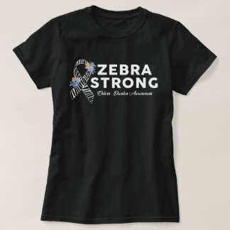 Ehlers-Danlos Syndrom Bewusstsein Zebra Strong T-Shirt