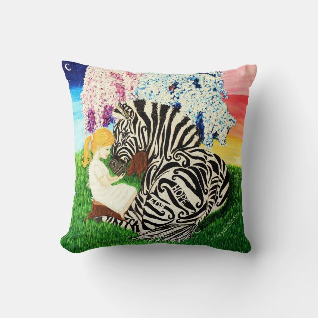 Ehlers Danlos Syndrom-Bewusstseins-Kunst Kissen (Vorderseite)