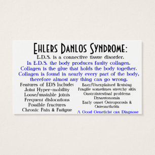 ehlers danlos Syndrom-Bewusstseinskarte