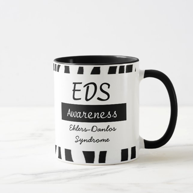 Ehlers-Danlos-Syndrom EDS Bewusstsein Kaffee Tasse (Rechts)