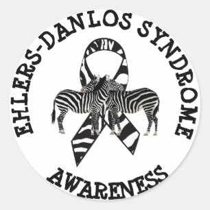 Ehlers-Danlos-Syndrom EDS Zebra STICKERS