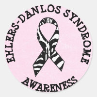 Ehlers-Danlos-Syndrom EDS Zebra STICKERS