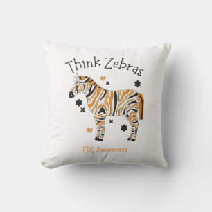 Ehlers Danlos Syndrom Kuschel-Zebra-Wurfkissen Kissen