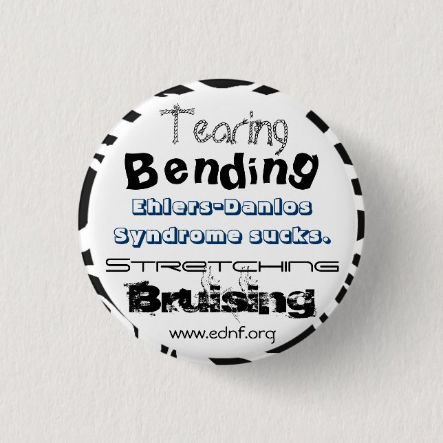 Ehlers-Danlos Syndrom saugt Button (Vorderseite)