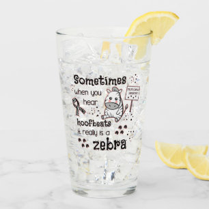 Ehlers-Danlos-Syndrom Zebra Bewusstsein Glas