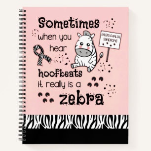 Ehlers-Danlos Syndrom Zebra Bewusstsein Notizbuch