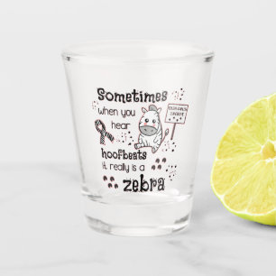 Ehlers-Danlos-Syndrom Zebra Bewusstsein Schnapsglas