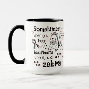 Ehlers-Danlos Syndrom Zebra Bewusstsein Tasse
