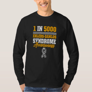 Ehlers Danlos Syndrome Awareness 1 in 5000 Warrior T-Shirt