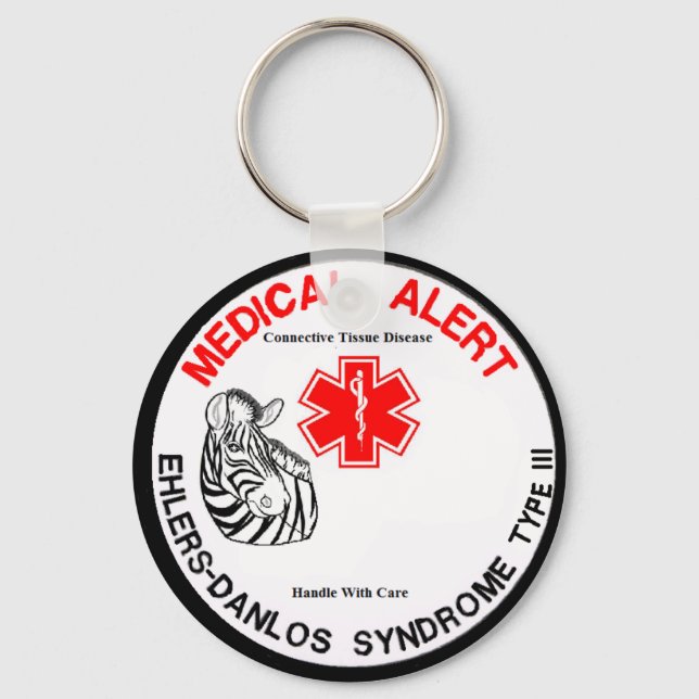 Ehlers Danlos Typ 3 Schlüsselanhänger (Vorderseite)