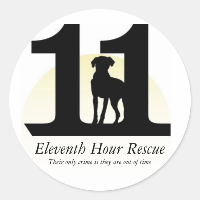 EHR-Logo-Aufkleber Runder Aufkleber (Vorderseite)