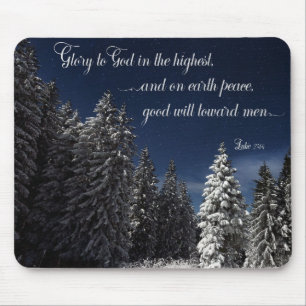 Ehre an Gott - Luke 2:14 Mousepad