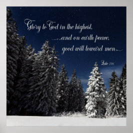 Ehre an Gott - Luke 2:14 Poster