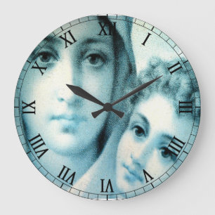 Ehre an Jesus und Maria Große Wanduhr