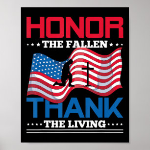 Ehre der gefallenen Dankbarkeit an die Living USA  Poster