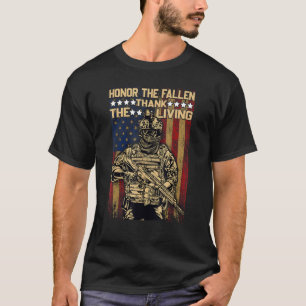 Ehre der gefallenen Dankbarkeit für den lebendigen T-Shirt