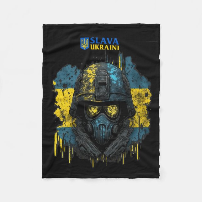 Ehre der Ukraine Fleecedecke (Vorderseite)