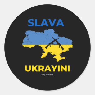Ehre der Ukraine Runder Aufkleber