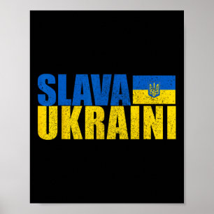 Ehre der Ukraine Slava Ukraini 3 Poster