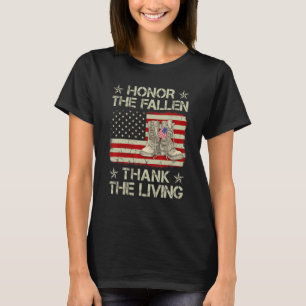 Ehre die gefallenen dankt dem Tag der Lebenden Vet T-Shirt